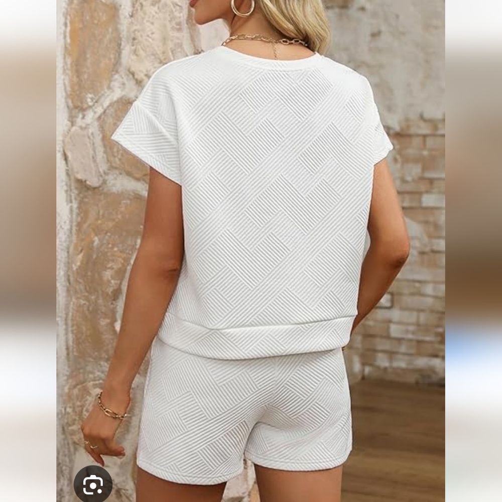 New Without Tag DOKOTOO polyester Shorts Set With Blouse Size M